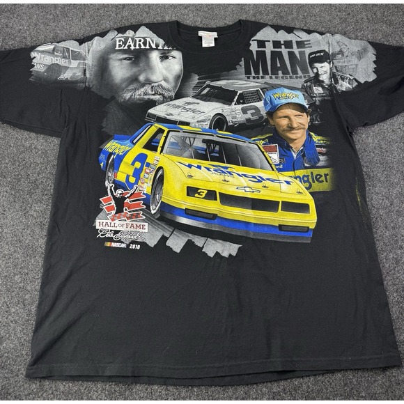 Chaser Other - Dale Earnhardt Jr & Sr NASCAR Wrangler #3 Hall of Fame T-Shirt‎ 3XL Chase Auth